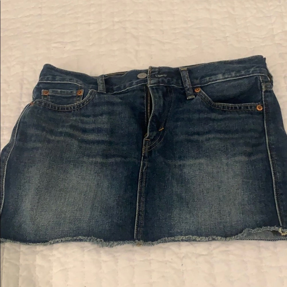 Levi denim mini skirt